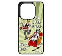 Coque Pour Pour Xiaomi Redmi Note 14 4g Europe Silicone J'peux Pas J'dois Garder Mon Chien De Protection Je Chiot Humour Vert Cartoon Bd