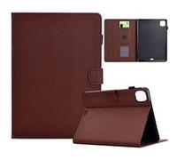 Coque pour Protection Tablette Compatible avec iPad Air 11 pouces M3 2025 / M2 2024 Étui fin en cuir PU avec support multi angles, fente pour carte et fonction veille/réveil automatique ZURSANA Marron