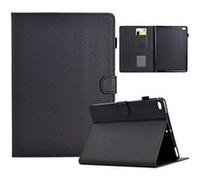 Coque pour Protection Tablette Compatible avec iPad Air 2 2014 9,7 pouces, fin, en cuir PU, avec support multi angles, fente pour carte et fonction veille/réveil automatique ZURSANA Noir Noir G