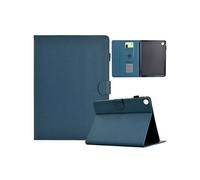 Coque pour Protection Tablette Samsung Galaxy Tab A11 8.7 Pouces 2025 Etui fin en cuir PU avec support multi angles et emplacement pour carte Bleu