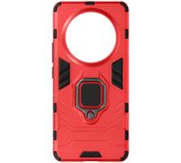 Coque Pour Realme 12 Pro 5g Anneau Support Bi-Matière Antichoc Rouge