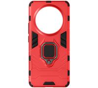 Coque pour Realme 12 Pro 5G Anneau Support Bi-matière Antichoc Rouge