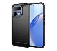 Coque pour Realme 16 Pro Effet Carbone Protection Souple Antichoc Noir