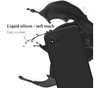 cadorabo Coque Compatible avec Realme C11 2021, Étui Housse en Silicone- Coque pour C11 2021- Protection Antichoc, Anti-Empreintes- TPU Housse de Protection - Mat Liquid Black