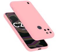 cadorabo Coque Compatible avec Realme C21Y / C25Y, Étui Housse en Silicone- Coque pour C21Y / C25Y- Protection Antichoc, Anti-Empreintes- TPU Housse de Protection - Mat Liquid Pink