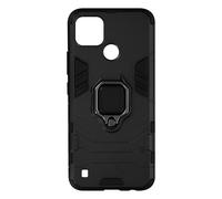 Coque pour Realme C21Y et C25Y Hybride Antichoc Bague Métallique Support Noir