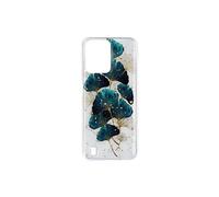 Coque pour Realme C31 Silicone Semi-rigide Design Feuilles avec Paillettes Multicolore