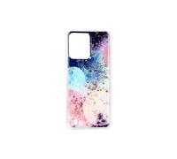 Coque pour Realme C31 Silicone Semi-rigide Design Galaxie avec Paillettes Multicolore