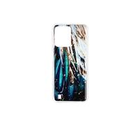 Coque pour Realme C31 Silicone Semi-rigide Design Plumes avec Paillettes Multicolore