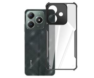 Coque pour Realme C61 Silicone Antichoc Bloc Caméra Couvert Noir