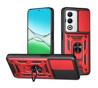 Coque pour Realme C71 4G avec protection d'appareil photo coulissante, protection d'appareil photo, anneau magnétique hybride robuste, béquille, armure militaire antichoc pour OPPO Realme C71 4G