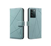 Coque pour Realme C71 4G Etui Portefeuille en PU Cuir Flip Housse avec Blocage RFID Fentes Fermeture Magnétique et Fonction de Support Vert