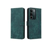 Coque pour Realme C71 4G Portefeuille Flip Folio Etui en Cuir PU Fermeture Magnétique Couverture De Fentes Pour Cartes Blocage RFID Vert