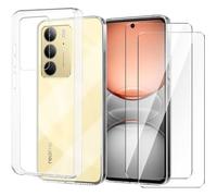 Coque pour Realme C75 4G / Realme 14x / Realme C71 + 2 Verres trempés - Etui Housse Transparent Vitre Protection Ecran Verre