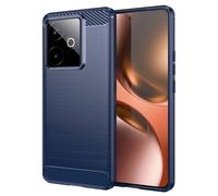 Coque Pour Realme Gt 7 / Gt 7t 5g - Housse Etui Silicone Gel Carbone + Film Ecran - Bleu Fonce