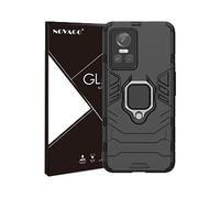 NOVAGO Compatible avec Realme GT Neo 3 - Pack Complet- Coque Anti Choc avec Anneau béquille Anti Chute + 2 Films de Protection écran en Verre trempé résistant