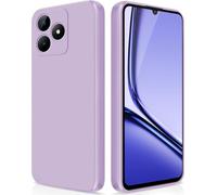 Coque Pour Realme Note 50/Realme C53/Realme C51 Case En Silicone, Etui De Protection Antichoc Etui Housse Silicone Ultra-Mince Avec Couche Intérieure En Fibre Et Protection Pour Caméra, Violet