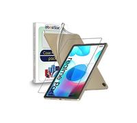 Coque pour Realme Pad 10.4 (2021) Gel Silicone ULTRA FINE Antichoc, Transparent + Film VERRE Trempé