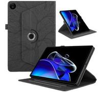 Coque pour Realme Pad 2 11.5 Pouces 2023 Étui Support Rotatif à 360 Degrés PU Cuir Housse de Protection Portefeuille Tablet ZURSANA Noir Noir