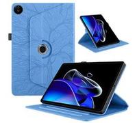 Coque pour Realme Pad 2 11.5 Pouces 2023 Étui Support Rotatif à 360 Degrés PU Cuir Housse de Protection Portefeuille Tablet ZURSANA Bleu Bleu
