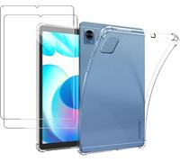 Coque Pour Realme Pad Mini + 2 X Verre Trempé, Weideworld Souple Tpu Silicone Air Cushion Protection Case Cover Pour Realme Pad Mini, Transparent