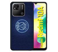 Coque Pour Redmi 10a - Psg Paris Saint Germain - Silicone - Noir