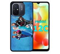 Coque Pour Redmi 12c - Frozen Reine Des Neiges - Silicone - Noir