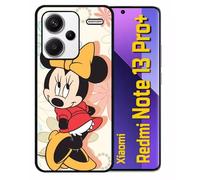 Coque Pour Redmi 13 Pro+ - Disney Minnie Timide - Silicone - Noir