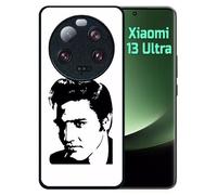 Coque Pour Redmi 13 Ultra - Portrait Elvis Presley - Silicone - Noir