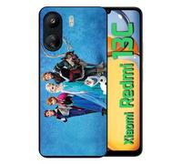 Coque Pour Redmi 13c 4g - Frozen Reine Des Neiges - Silicone - Noir