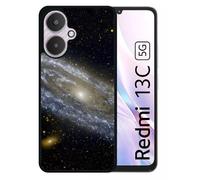 Coque Pour Redmi 13c 5g - Andromède - Silicone - Noir