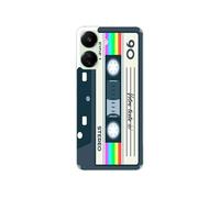 Coque pour Redmi 13C personnalisable avec motif cassette vintage