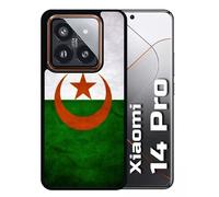 Coque Pour Redmi 14 Pro - Drapeau Algérie - Silicone - Noir