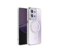 Avizar Coque pour Redmi 15C Compatible avec Contour Strassé Argent