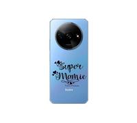 Taperso Coque pour Redmi A3 4G Silhouette Super Mamie personnalisee