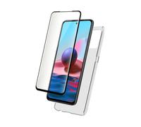 Coque pour Redmi Note 10/10S en TPU et Protection d'Écran en Verre Trempé,