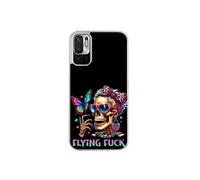 Coque pour Redmi Note 10 5G avec motif tete de mort fuck