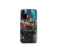 Coque pour Redmi Note 11 4G et 11S avec motif ecureuil squirrel 2