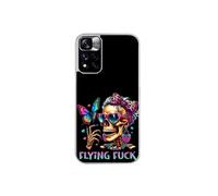 Coque pour Redmi Note 11 4G et 11S avec motif tete de mort fuck