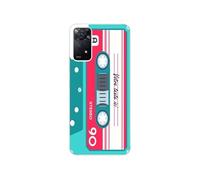 Coque pour Redmi Note 11 PRO personnalisable avec motif cassette vintage bleu