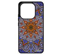 Coque Pour Redmi Note 14 4g Europe Silicone Mandala Oriental Personnalis¿ Tibetain Gel Bleu Hindou Rosace Color¿ Homme Fleur Pour Xiaomi