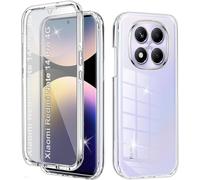Coque Pour Redmi Note 14 Pro 4g Antichoc Housse Pour Redmi Note 14 Pro Coque Avec Protège-Écran 360 Full Body Protection Etui Robuste Double Face Transparent Tpu Coque Pour Redmi Note 14 Pro, Clear