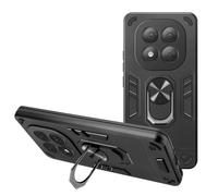 Avizar Coque pour Redmi Note 14 Pro et 14 Pro Plus Anneau Support Antichoc Noir