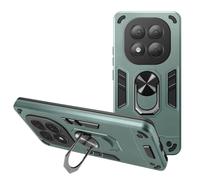 Coque pour Redmi Note 14 Pro et 14 Pro Plus Anneau Support Antichoc Vert pâle