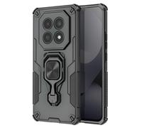 Coque pour Redmi Note 15 avec Anneau Rotatif et Fonction Support Noir