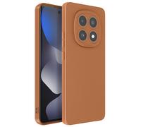 Coque pour Redmi Note 15 en Silicone Souple avec Renfort Bloc Caméra Marron