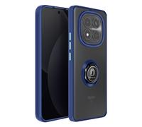 Coque pour Redmi Note 15 Pro 4G avec Anneau Magnétique Finition Givrée Bleu