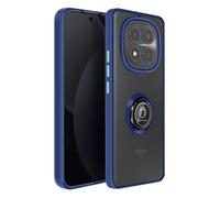 Coque pour Redmi Note 15 Pro 4G avec Anneau Magnétique Finition Givrée Bleu