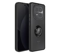 Coque pour Redmi Note 15 Pro 4G avec Anneau Magnétique Finition Givrée Noir
