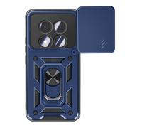 Coque pour Redmi Note 15 Pro 5G avec Cache Caméra Coulissante / Bague Magnétique Mayaxess Bleu nuit